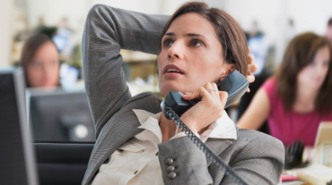 Office stress on the phone