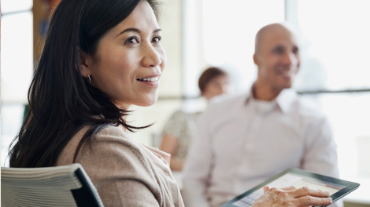 Businesswoman in a conference room